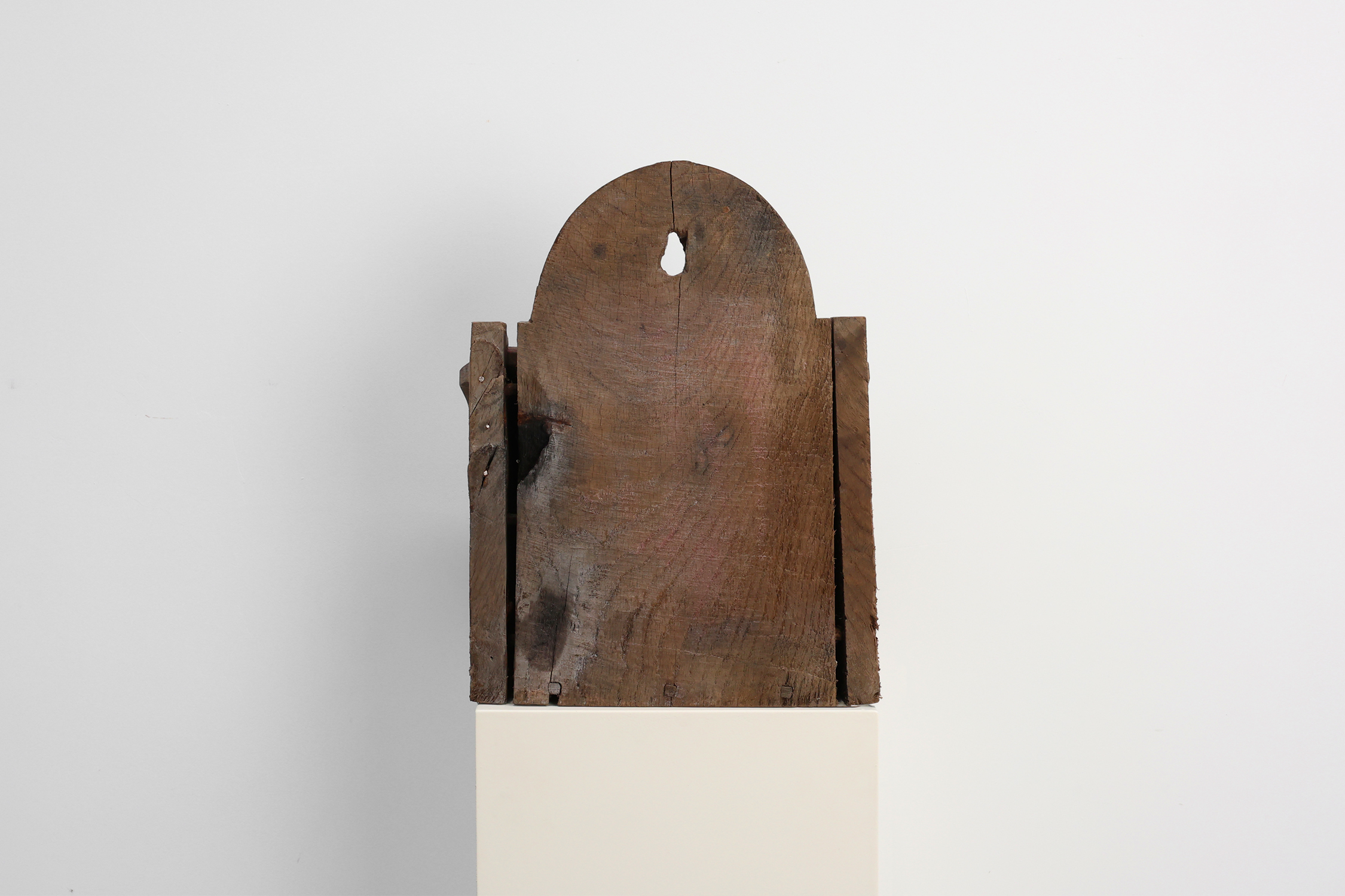 Antique French Oak Wall Salt Box, ca. 1850thumbnail